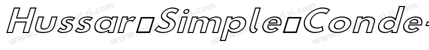 Hussar Simple Conde字体转换